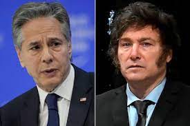 Empezó la reunión entre Javier Milei y el secretario de Estado de los EEUU, Antony Blinken, en la Casa Rosada