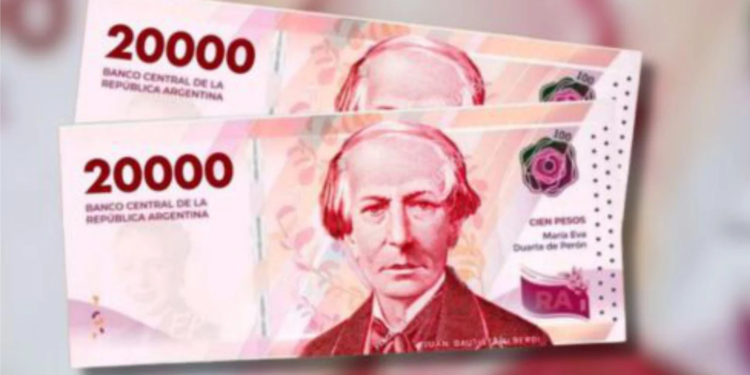 Continúa la expectativa con el billete de $20 mil