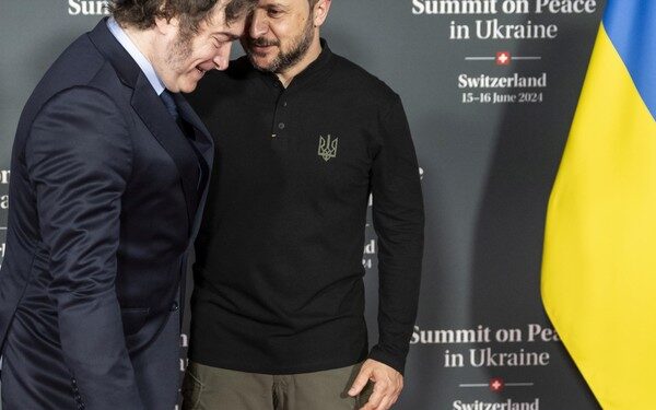 Javier Milei se reunió con Volodimir Zelensky en Suiza