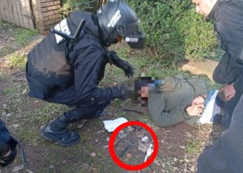 La Policía Municipal de Escobar detuvo a un delincuente que intentó ingresar a una casa, utilizando armas no letales Byrna