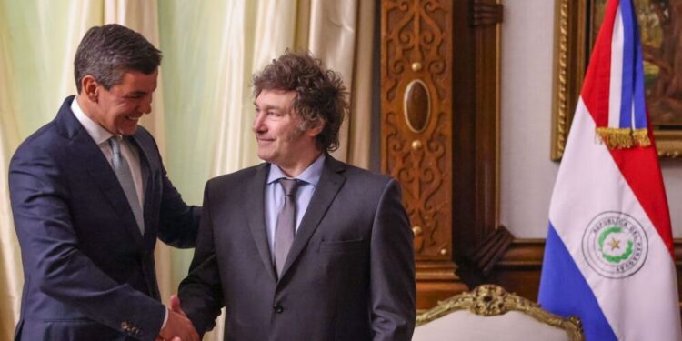 Milei: Regreso de Paraguay y Gabinete ante la marcha.