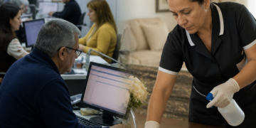 El empleo registrado en febrero muestra una leve recuperación impulsada por el sector público y el trabajo doméstico