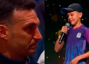 El emotivo gesto de un niño que conmueve a Lionel Scaloni en su regreso a Pujato