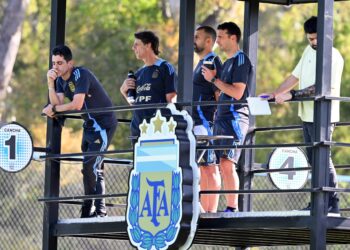 La Selección llegó al país en colectivo y los jugadores se reencontraron con sus familias en Ezeiza