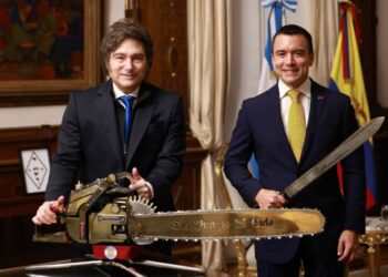 Milei se encontró con Noboa en Ecuador para firmar acuerdos bilaterales