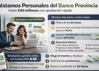 Quiénes son elegibles para los préstamos personales de hasta $60.000.000 y las tasas de interés vigentes en agosto