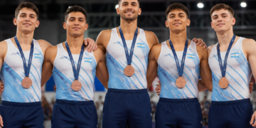 Juegos Suramericanos: El equipo masculino de gimnasia artística se llevó el bronce en la prueba por equipos