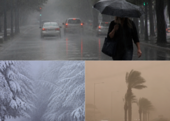 Alertas meteorológicas de distintos niveles por lluvias, nevadas y vientos para el 24 de septiembre