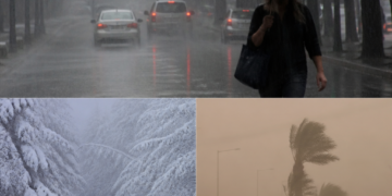Alertas meteorológicas de distintos niveles por lluvias, nevadas y vientos para el 24 de septiembre