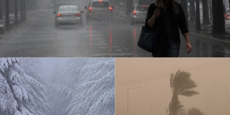 Alertas meteorológicas de distintos niveles por lluvias, nevadas y vientos para el 24 de septiembre