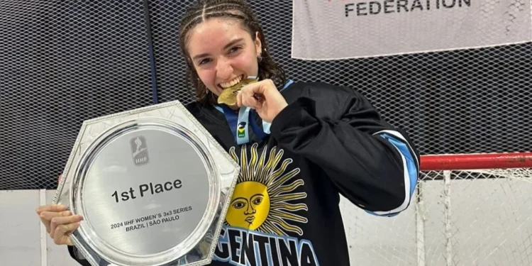 Alma Ameigeiras, del roller porteño al hockey sobre hielo universitario en Estados Unidos: “Jugar un Mundial sería espectacular”